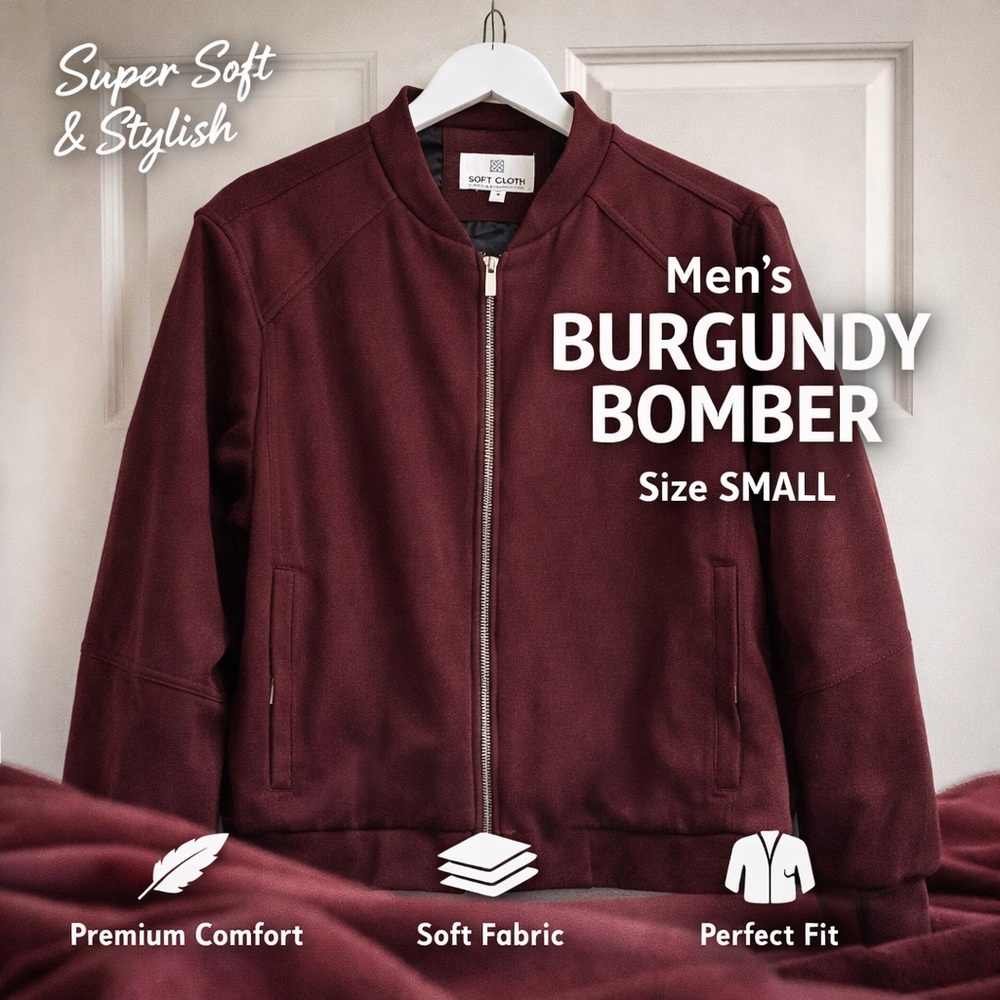 Soft Cloth luxury brand men’s small | bomber wool lined jacket coat designer